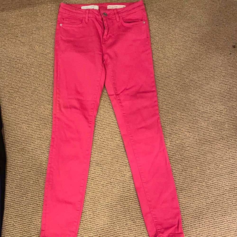 Anthropologie pink jeans